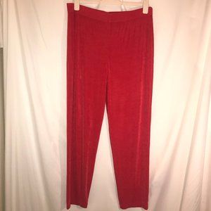 Chico's Travelers Red Pants Size 2 (US L/12)